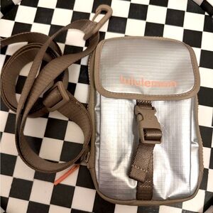 Lululemon silver crossbody bag